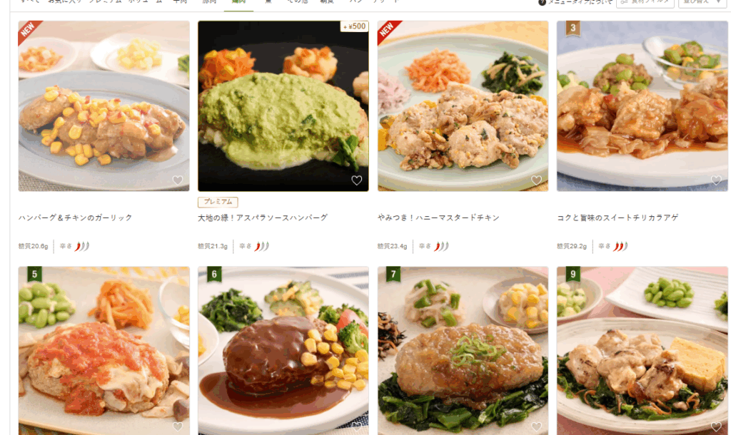 ナッシュ鶏肉メニュー一覧