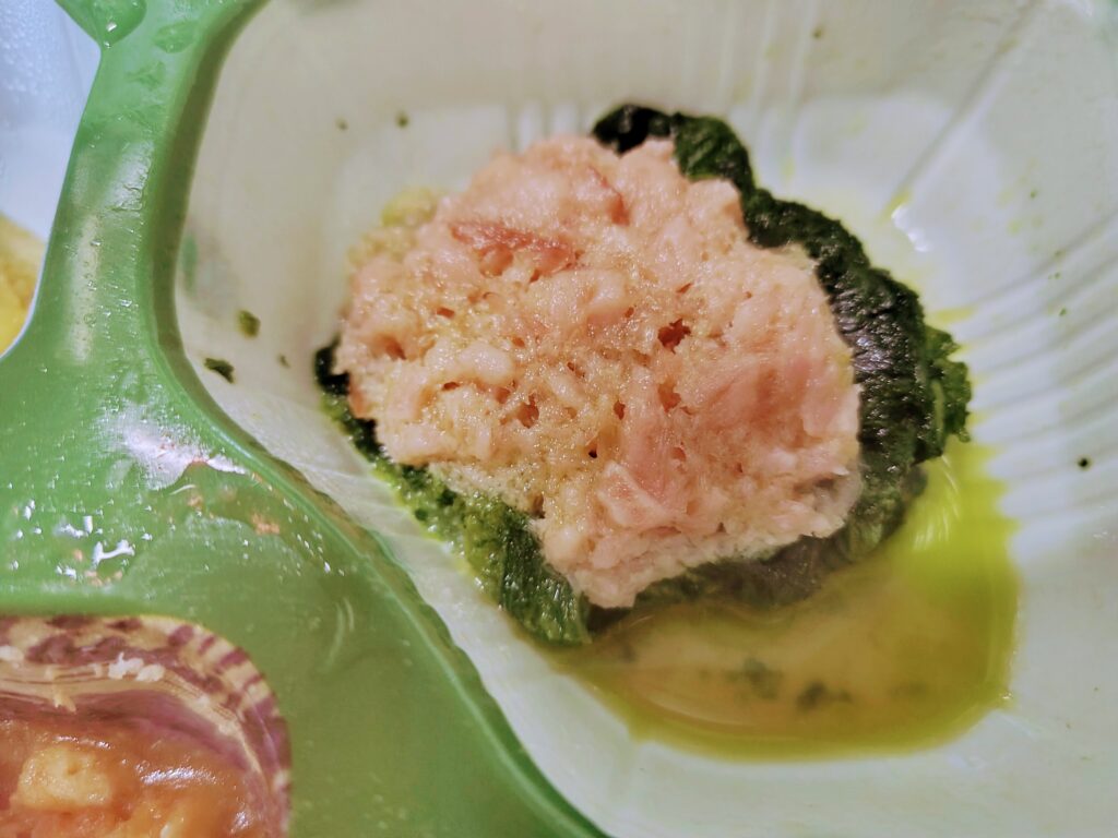 食楽膳ソフト、筑前煮、副菜:ほうれん草のサラダ