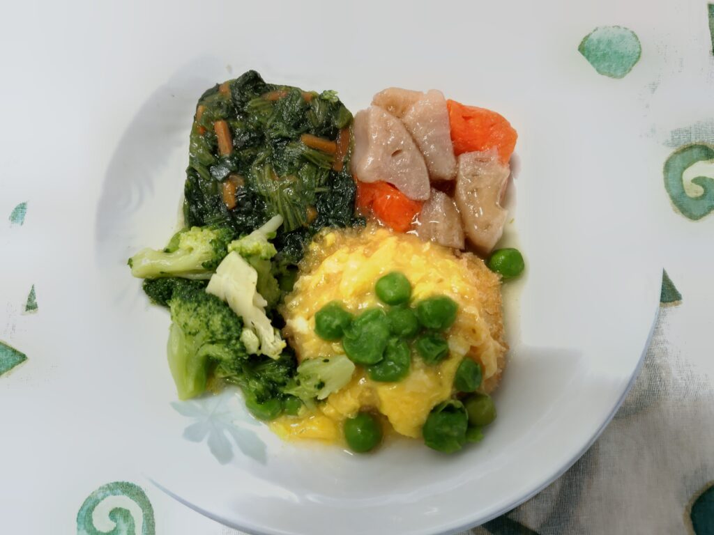 食のそよ風、優しい食感、カツ煮弁当